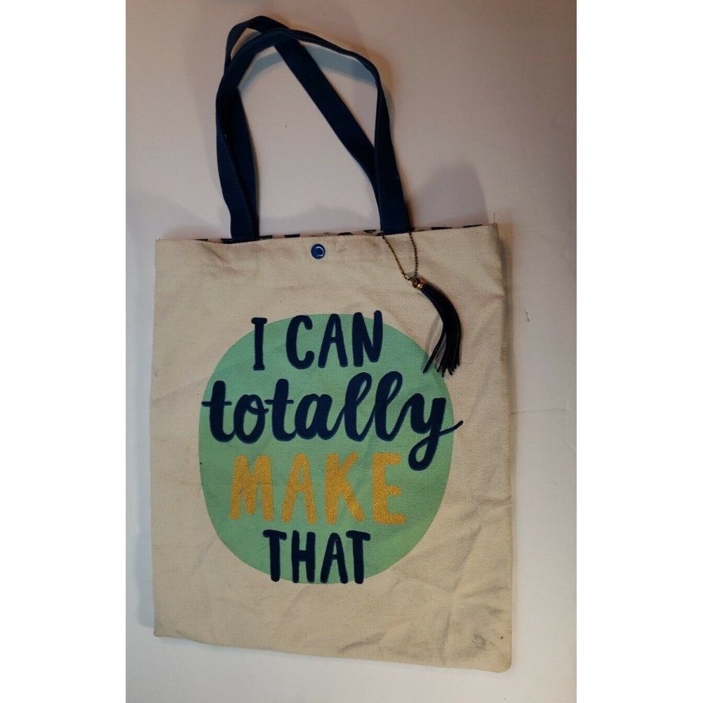 MSPCI 14"x16" Canvas I Can Totally Make That Reusable Tote Grocery Shopping Bag